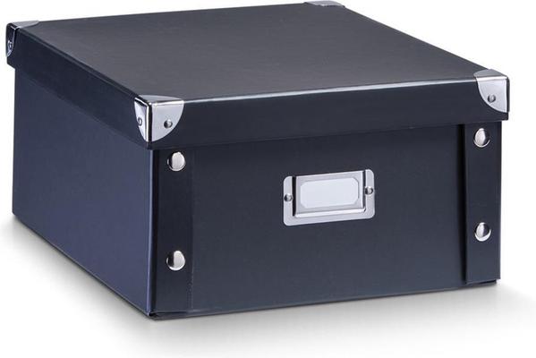 BOITE DE RANGEMENT CARTON NOIR 31X26X14CM