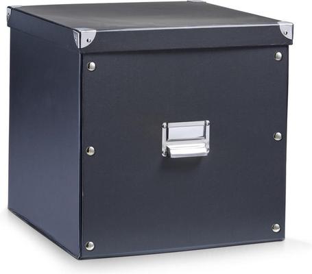 BOITE DE RANGEMENT CARTON NOIR 40X33X17CM