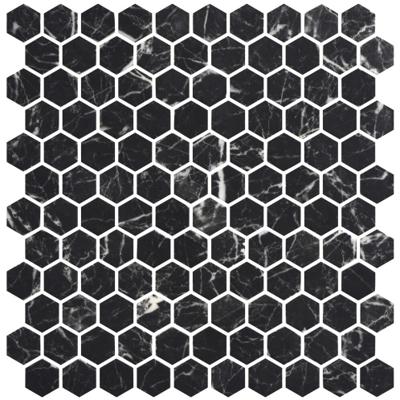 MOSAIQUE HEXA NERO MARQUINA 29CMX31CM